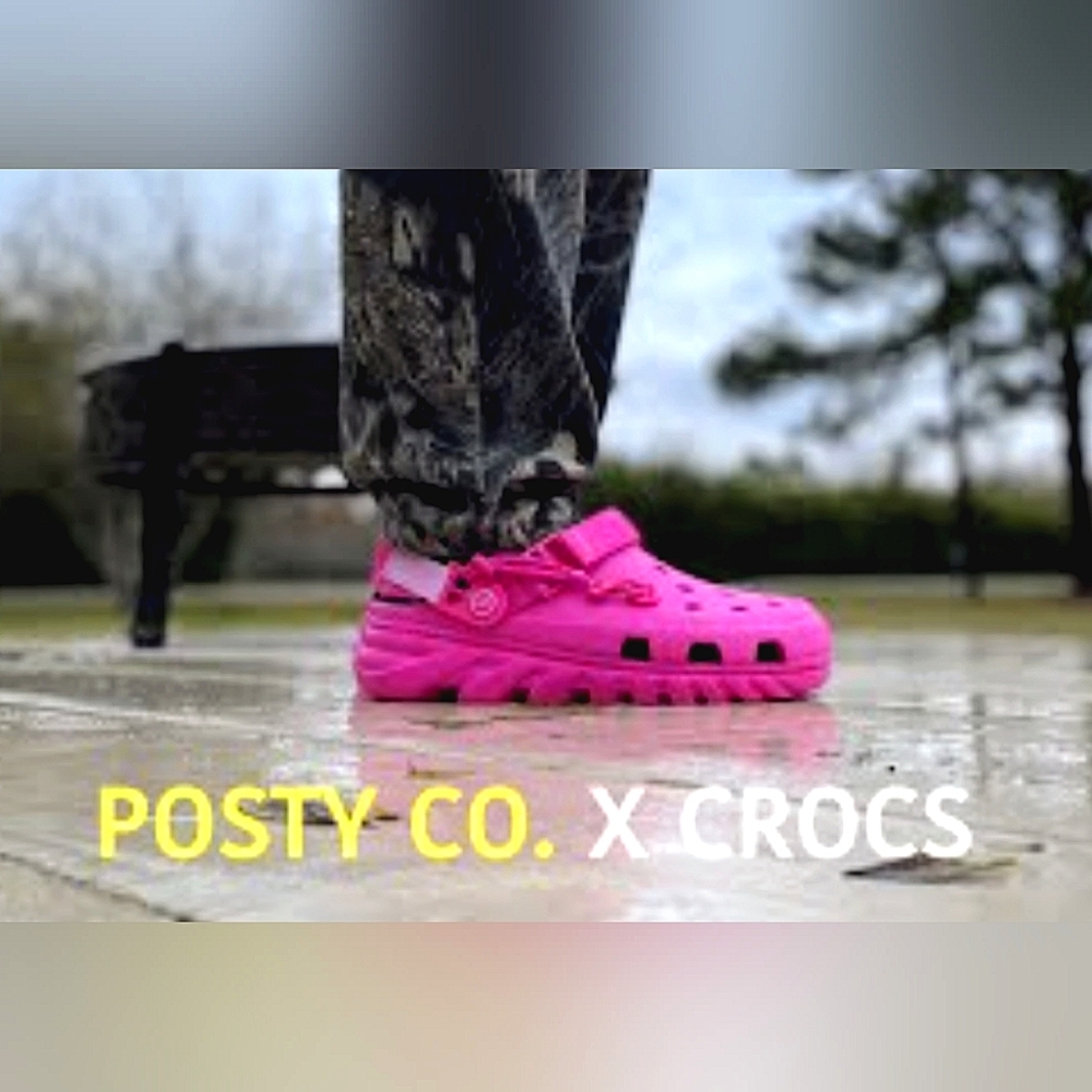 Hot pink Post Malone X Crocs size 6 8 rare DEADSTOCK